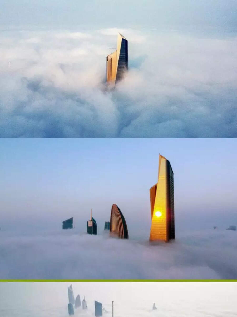 Heavy fog engulfs Kuwait City Times of India