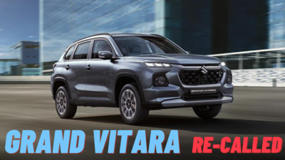 Maruti Suzuki Grand Vitara recalled for a possible defect in rear seatbelt mounting