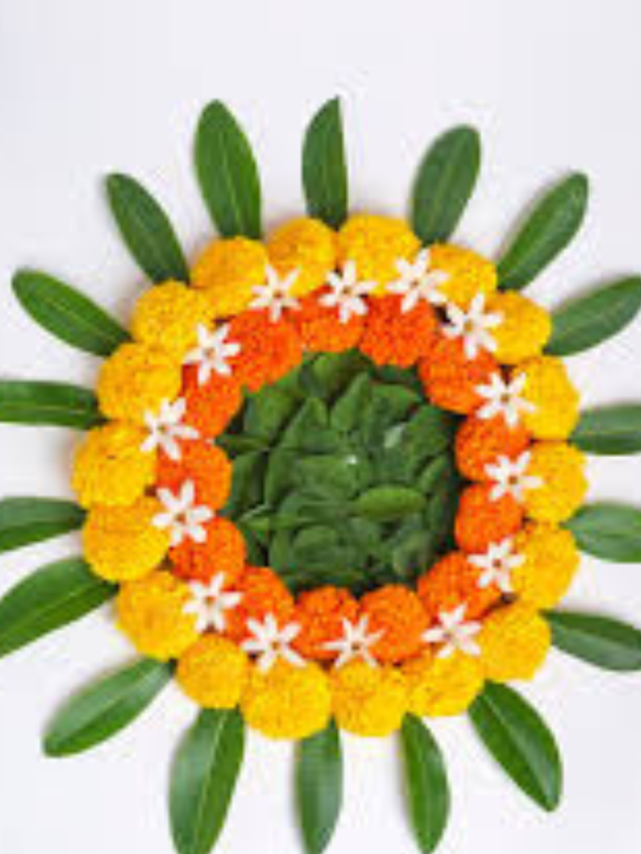 Rangoli for Republic Day 2023 Easy flower rangoli designs for Republic