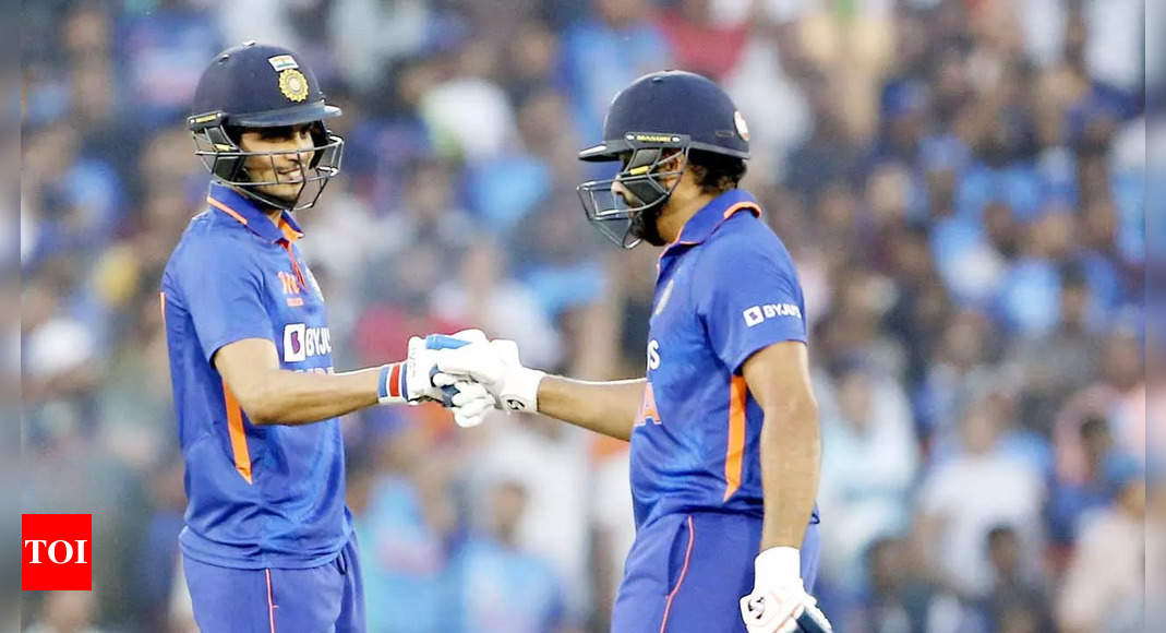 Rohit Sharma and Shubman Gill do it again – 4th straight fifty plus opening stand in ODIs | Cricket News – Times of India