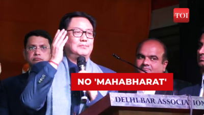 No Mahabharat between govt and judiciary: Kiren Rijiju