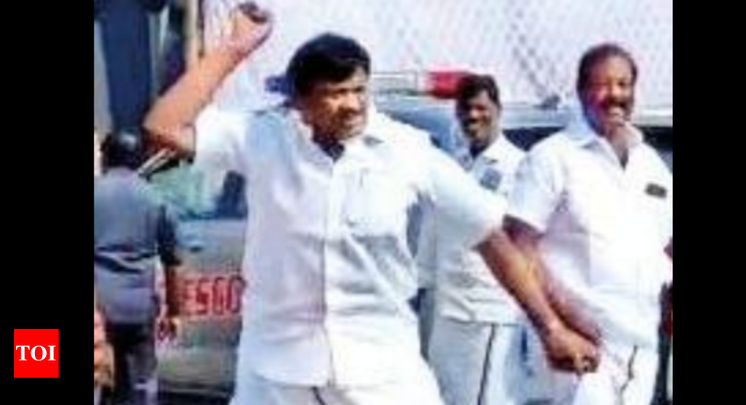 तमिलनाडु के मंत्री ने DMK कार्यकर्ता पर फेंका पत्थर |  चेन्नई समाचार – टाइम्स ऑफ इंडिया