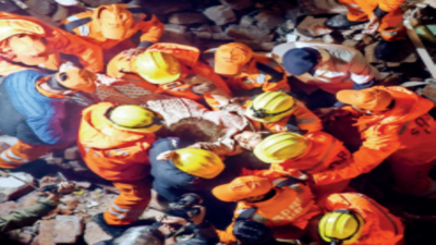 Several trapped as five-storey building collapses in Lucknow