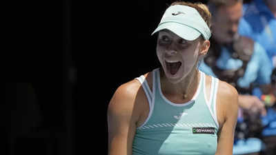 Australian Open: Linette stuns Pliskova to reach first Grand Slam semi-final