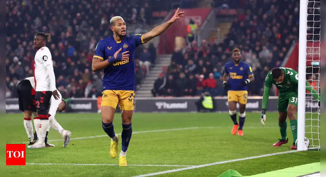Joelinton sinks Southampton to put Newcastle in sight of League Cup final | Football News – Times of India