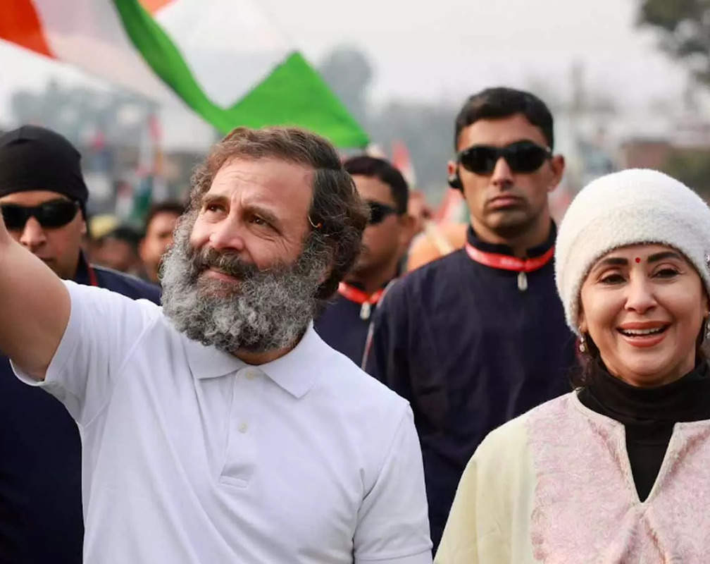 
Urmila Matondkar joins Congress leader Rahul Gandhi's 'Bharat Jodo Yatra' in Jammu, shares videos
