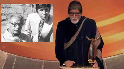 Amitabh Bachchan gets honoured at an international awards ceremony, reveals why his father Harivansh Rai Bachchan used to watch Hindi movies repeatedly