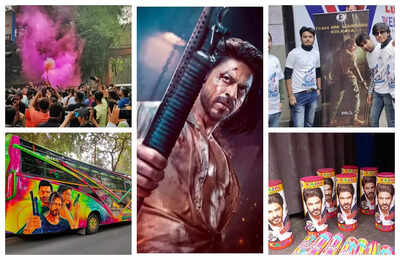 Viral video: Shah Rukh Khan fans offer puja before ‘Pathaan’ first day ...