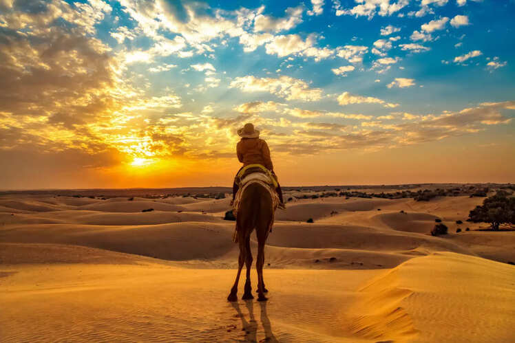 Sunset over Thar Desert
