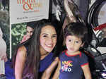Tara Sharma with her son