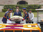 New Delhi: Egyptian President Abdel Fattah El-Sisi pays homage at Mahatma Gandhi...