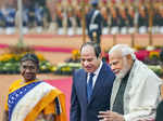 New Delhi: Egyptian President Abdel Fattah El-Sisi with President Droupadi Murmu...