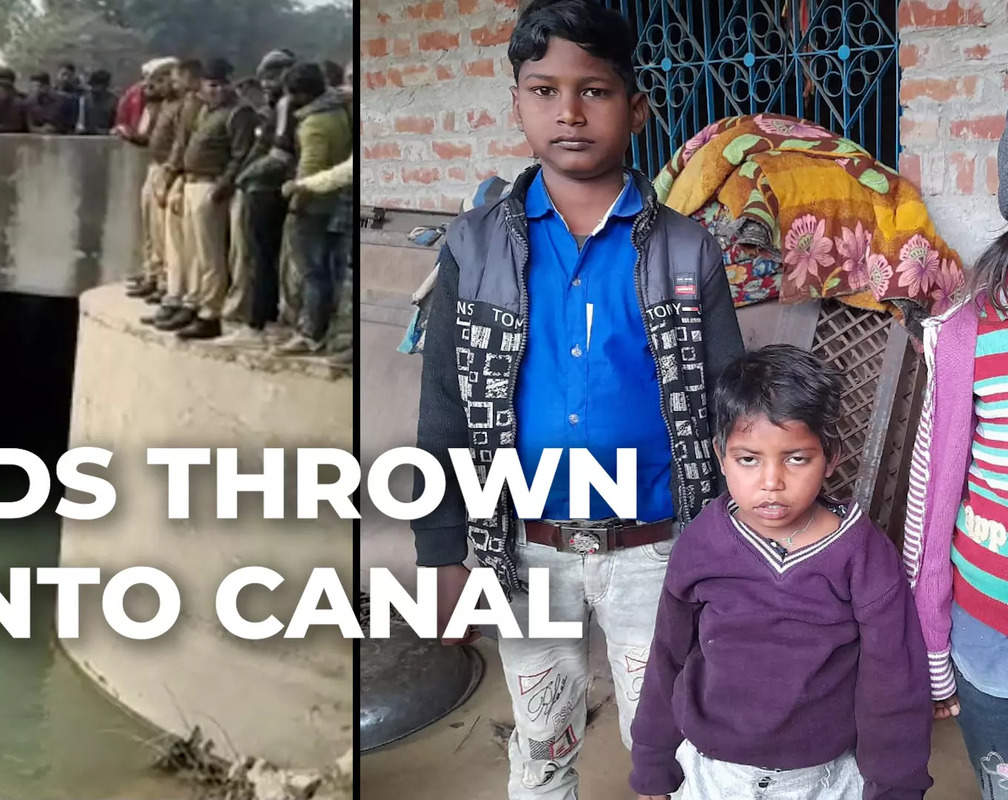 
UP: After fight with wife, man throws his 4 kids into 15-feet canal in Kasganj
