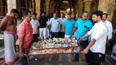 Srirangam temple’s Srivari hundial collects Rs 11.4 lakh