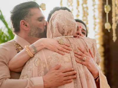 Suniel Shetty, Ahan Shetty drop emotional, heart-warming pictures from Athiya Shetty-KL Rahul wedding - Pics inside
