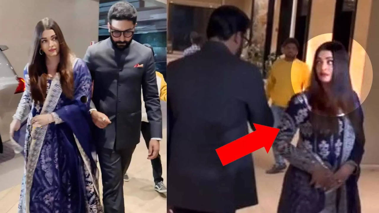 VIRAL ALERT! Aishwarya Rai looks upset as she gives a 'death stare' to her  husband Abhishek Bachchan; netizens say 'that's the face of fighting before  leaving' | Hindi Movie News - Bollywood -