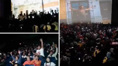 'Empty theatres’ claims: 'Pathaan' fans react with dance videos from cinema halls. Watch IT