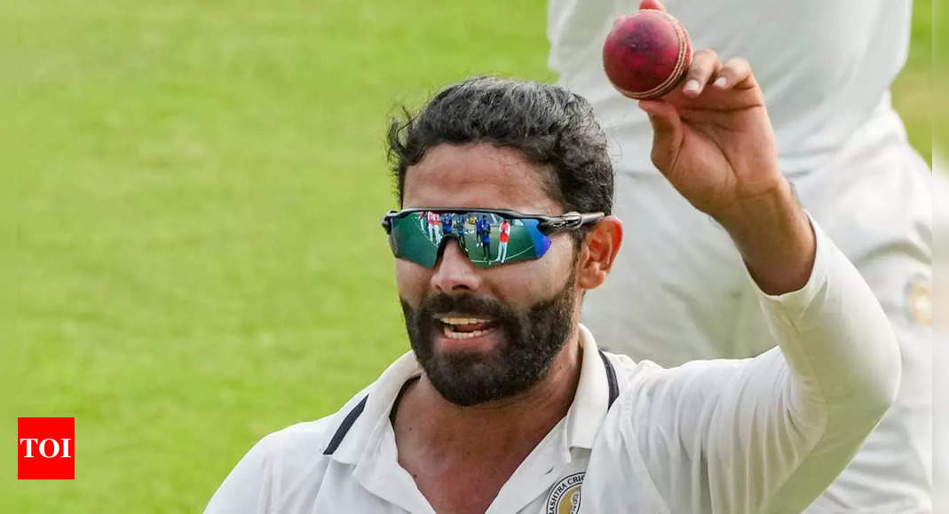 ‘First cherry of the season’, tweets Ravindra Jadeja after claiming 7-wicket haul on return from injury | Cricket News – Times of India