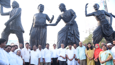 Guntur civic body's Dandi March statues inspire people and officials: Andhra Pradesh government advisor