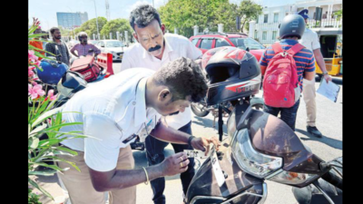 Faulty number plates: Chennai Traffic cops detain 145 vehicles