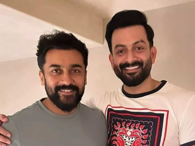 Suriya and Prithviraj spotted together; the latest picture raises speculation