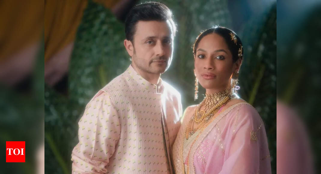 Masaba Gupta wears a personalized barfi pink ‘paan-patti’ lehenga for her wedding with Satyadeep Misra, says, “Here’s to many many lifetimes of love” – Times of India
