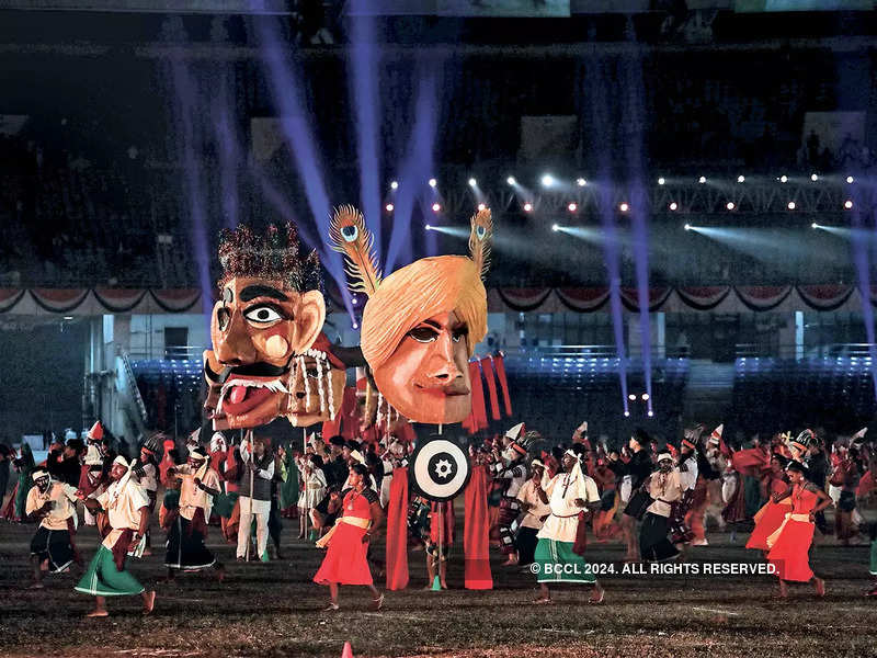Military, tribal performers showcase shaurya