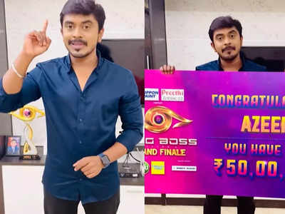 Bigg Boss Tamil 6 winner Azeem to fulfil his promise of donating half of his prize money; watch video