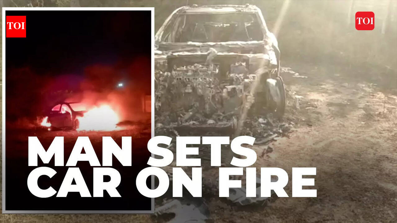 Watch: Medical college student sets Rs 70 lakh luxury car on fire after ...