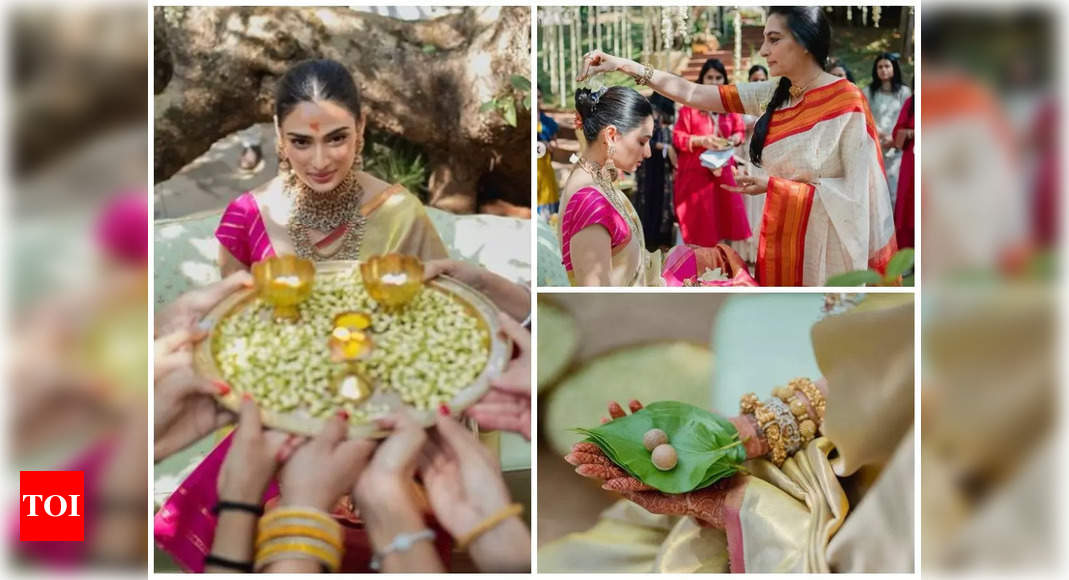 Athiya Shetty shares glimpses from her dreamy wedding celebrations with KL Rahul: Pics inside – Times of India