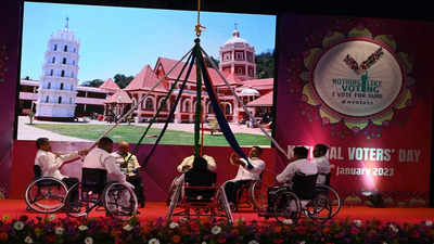 Wheelchair-bound performers showcase inclusion at National Voters Day celebration in Goa