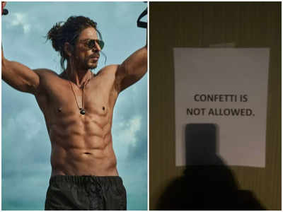'Confetti Not Allowed': Witty sign outside US theatre showing 'Pathaan' goes viral