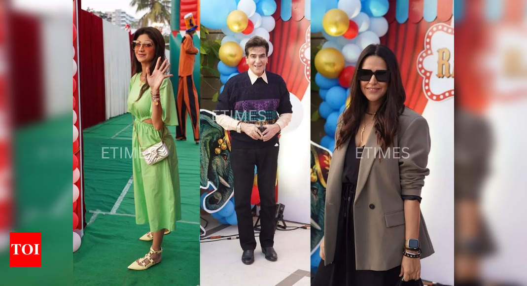 Jitendra, Shilpa Shetty, Neha Dhupia, Tusshar Kapoor: Celebs spotted at Ekta Kapoor’s son Ravie Kapoor’s birthday party | Hindi Movie News