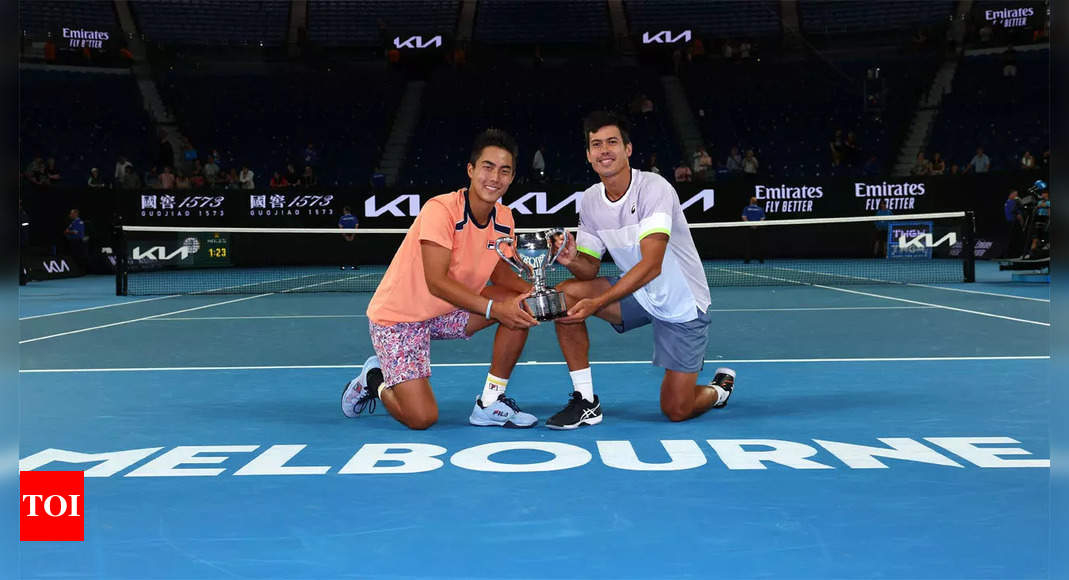 Home wildcards win Australian Open men’s doubles title | Tennis News – Times of India