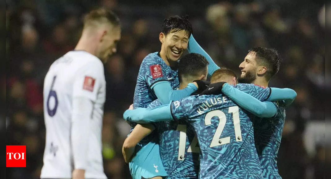 Son Heung-min at the double to fire Spurs past Preston in FA Cup | Football News – Times of India