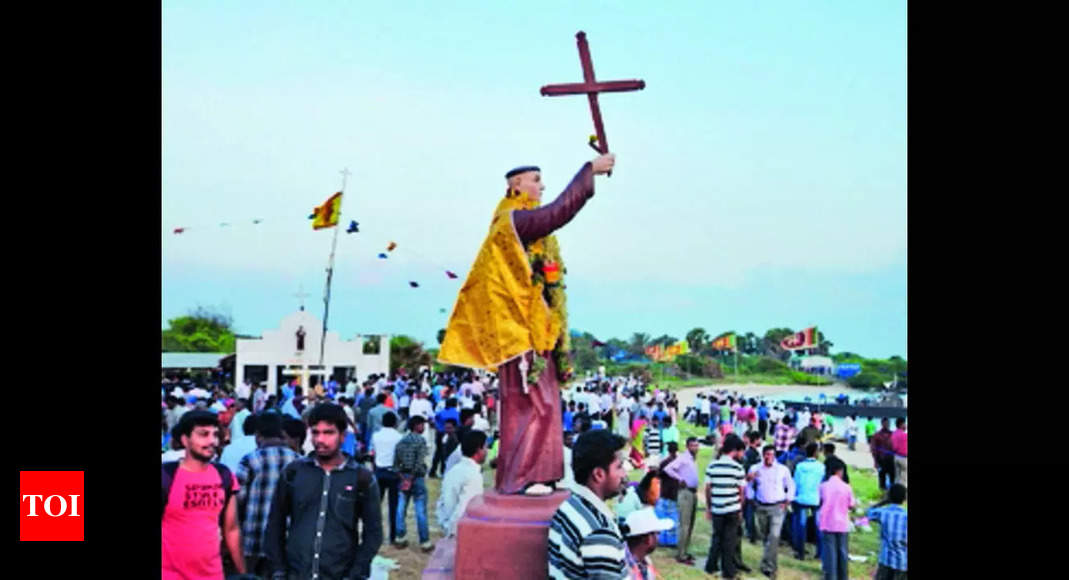 तमिलनाडु से 3,500 कच्चाथीवू चर्च उत्सव में भाग ले सकते हैं |  मदुरै समाचार – टाइम्स ऑफ इंडिया