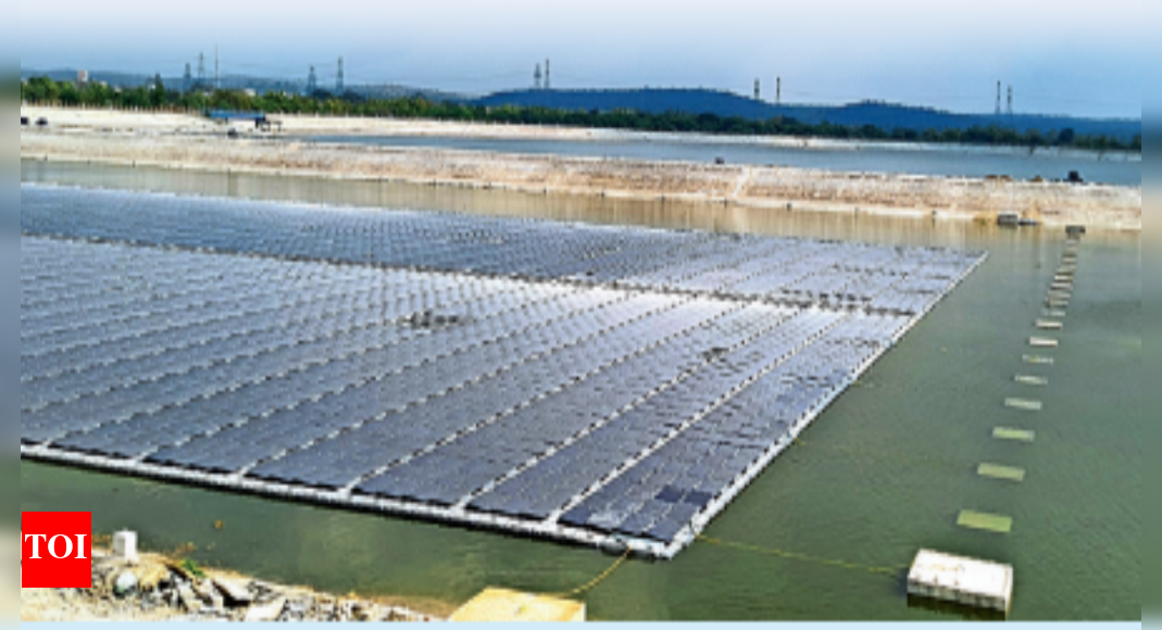Singareni builds its 1st floating solar plant with 5 MW capacity in ...