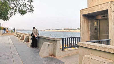 At Ahmedabad riverfront, access sorry for elderly, disabled