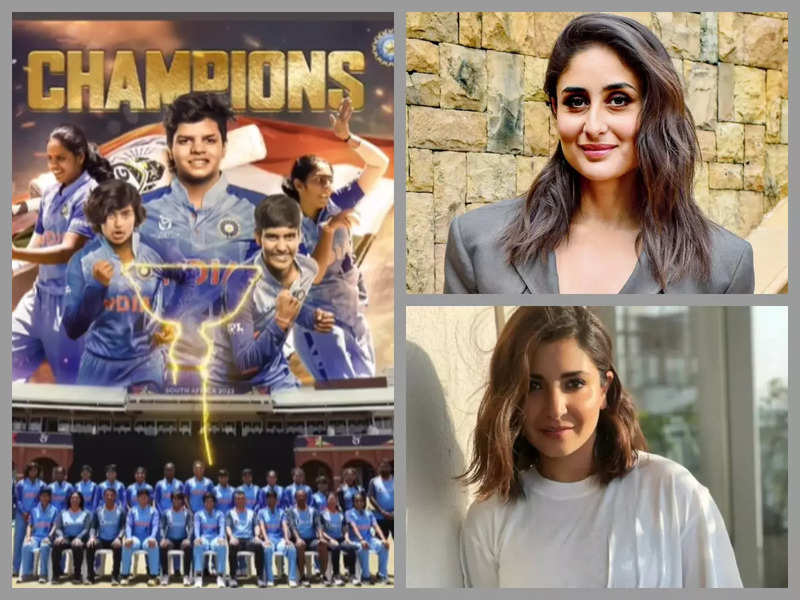 Kareena Kapoor Khan, Anushka Sharma, Kajol and other Bollywood celebs congratulate U-19 women cricket team for winning the World Cup