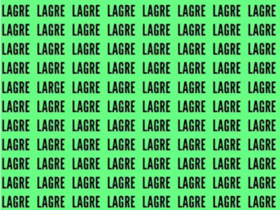 Optical Illusion: Only those with sharp eyes can find the word 'large' in 10 seconds!