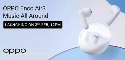 Oppo Enco Air3 true wireless earbuds to launch in India on February 3