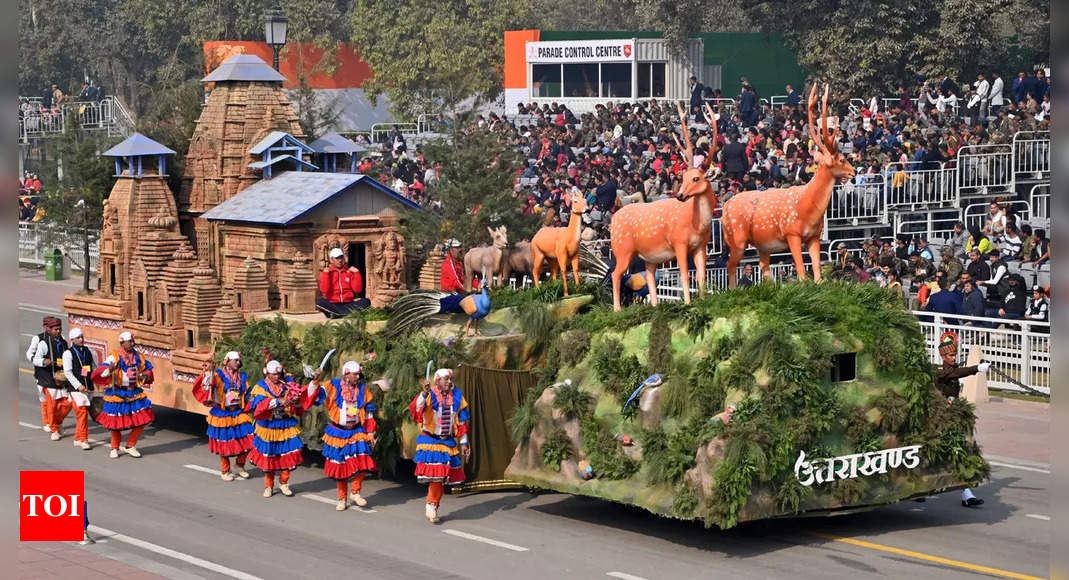 Republic Day Uttarakhand Tableau Wins First Prize Punjab Regiment   Photo 