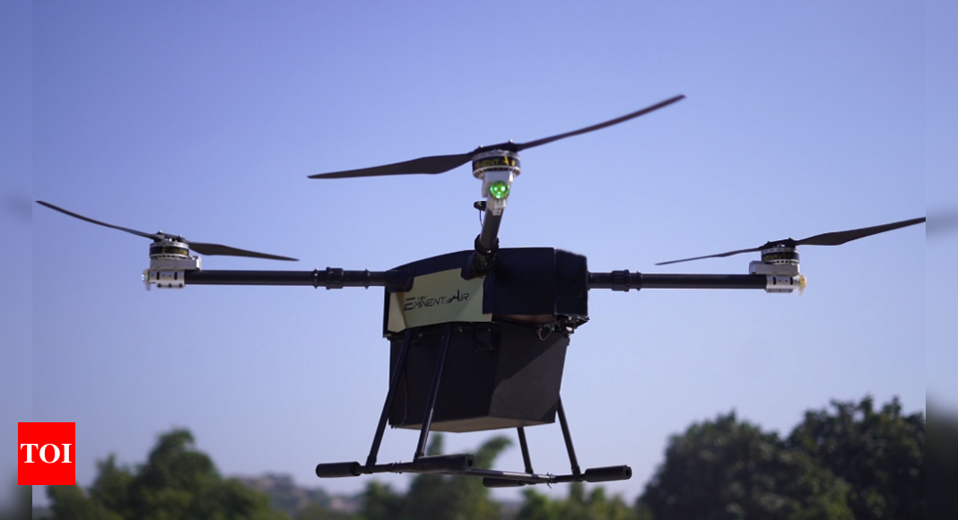 Indian drone startup introduces custom-designed delivery drone – Times of India