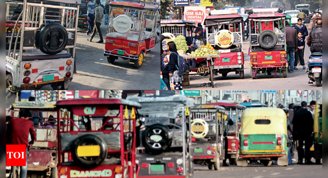 E Rickshaws Everywhere But Most Illegal In Ghaziabad Drivers Dont