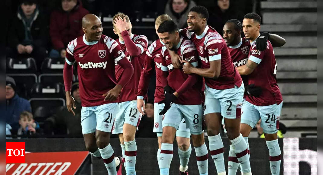 West Ham ease past Derby to earn Manchester United clash in FA Cup | Football News – Times of India
