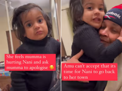 Watch: Toddler schooling mom on how to shower affection on nani will win your heart