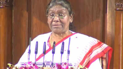 We have to make an India which is self-reliant: President Droupadi Murmu in her 1st address to joint sitting of Parliament