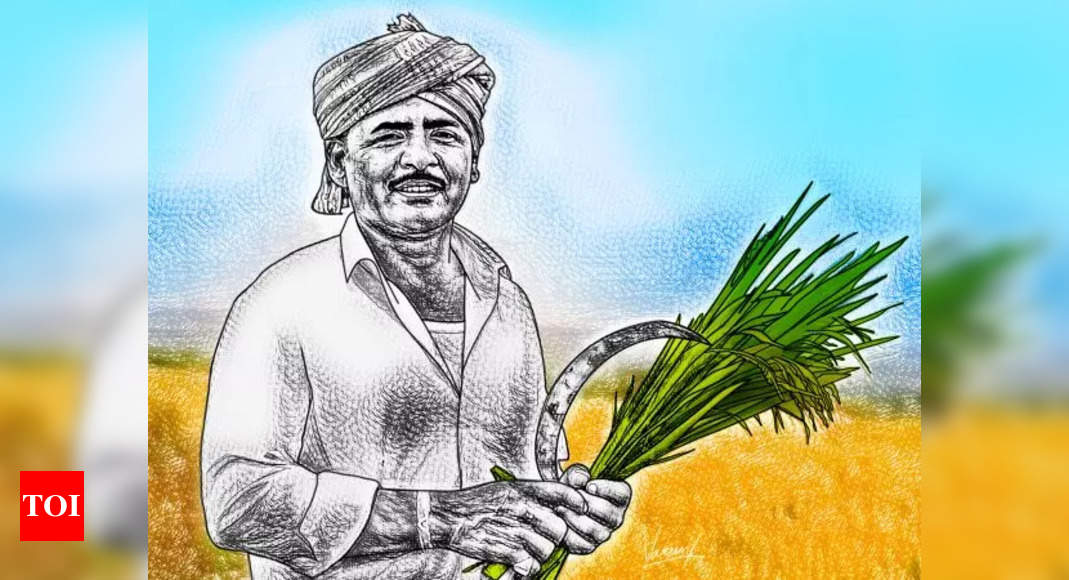 Indian Farmer Drawing by Avantika - Pixels