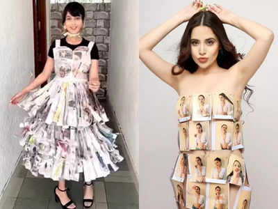 Newspaper print fashion dress for girls - reocuties | Flutterwave Store