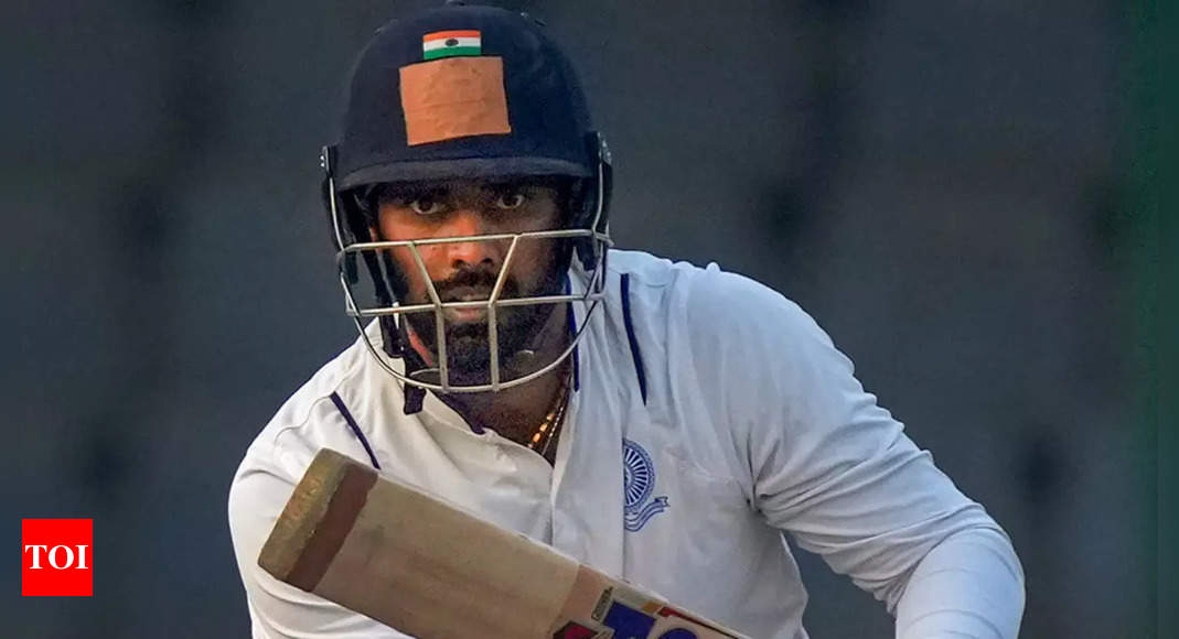 Hanuma Vihari bats left-handed, helps Andhra reach 379; MP slumps to 144 for 4 in Ranji Trophy | Cricket News – Times of India